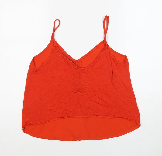 Womens UK Size M TALLY WEiJL Red Basic Tank