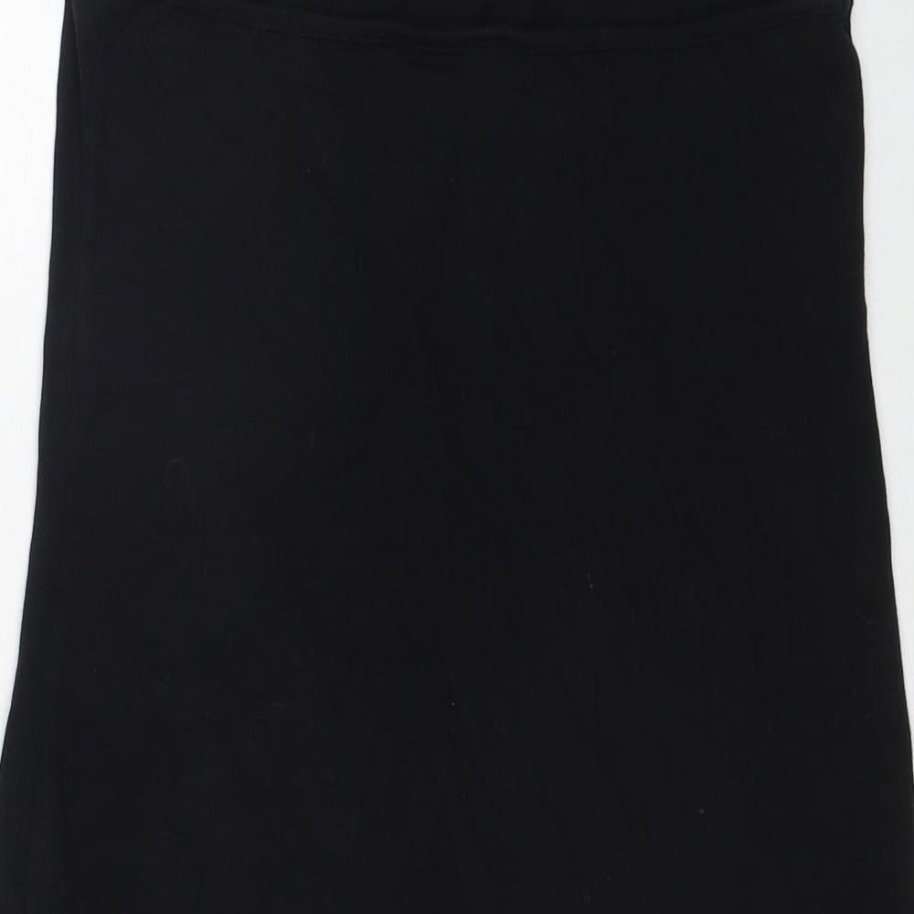 COLLUSION Womens Black Cotton A-Line Size 12 Halter Pullover