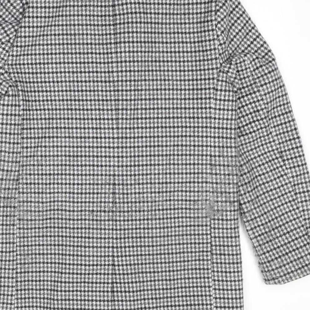 Womens UK Size 10 Marks and Spencer Grey Pea Coat
