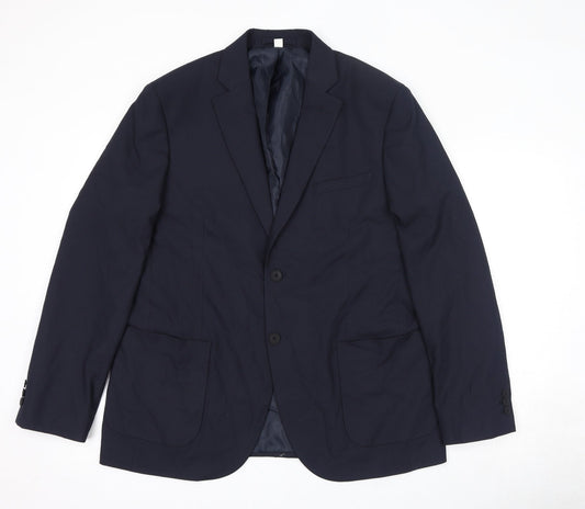 Mens UK Size 42 Autograph Regular Blue Suit Jacket