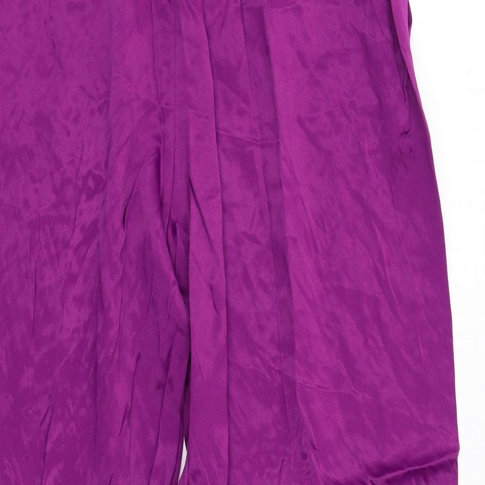 Womens UK Size 20 Marks and Spencer Regular Fit Purple Trousers