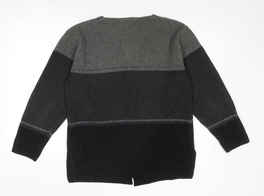 Womens UK Size S Debbie Morgan Grey Cardigan Jumper