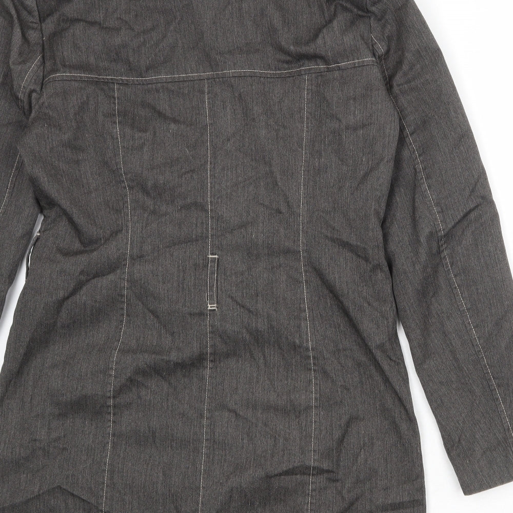 Womens UK Size L VERO MODA Grey Overcoat