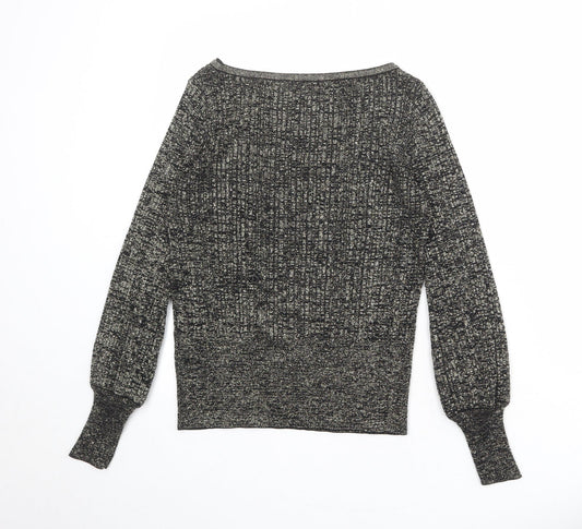 Womens UK Size S Marks and Spencer Black Pullover Jumper