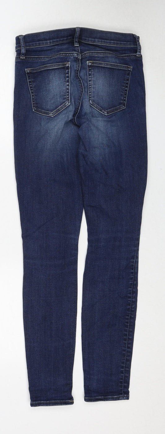 Gap Womens Blue Cotton Skinny Jeans Size 26 Regular Zip