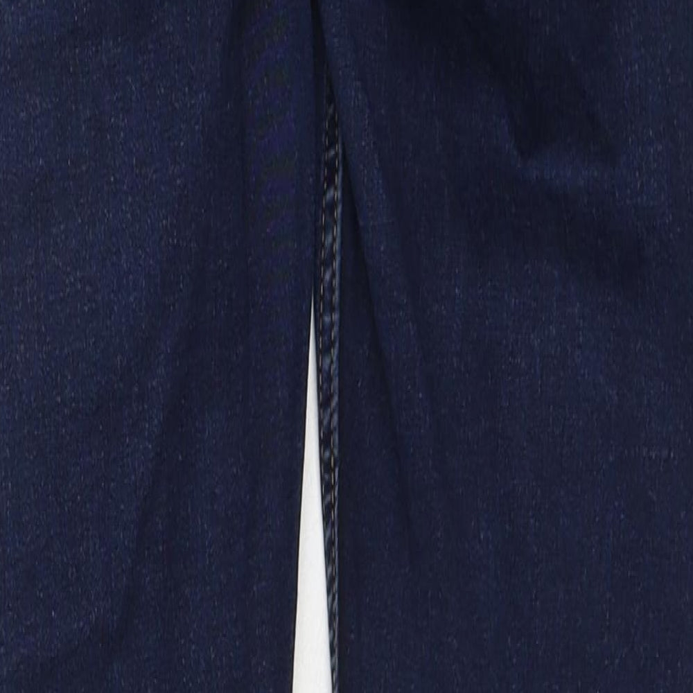 New Look Womens Blue Cotton Skinny Jeans Size 8 Regular Zip