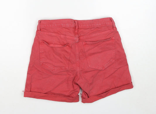 Gap Womens Pink Cotton Chino Shorts Size 26 in Regular Zip