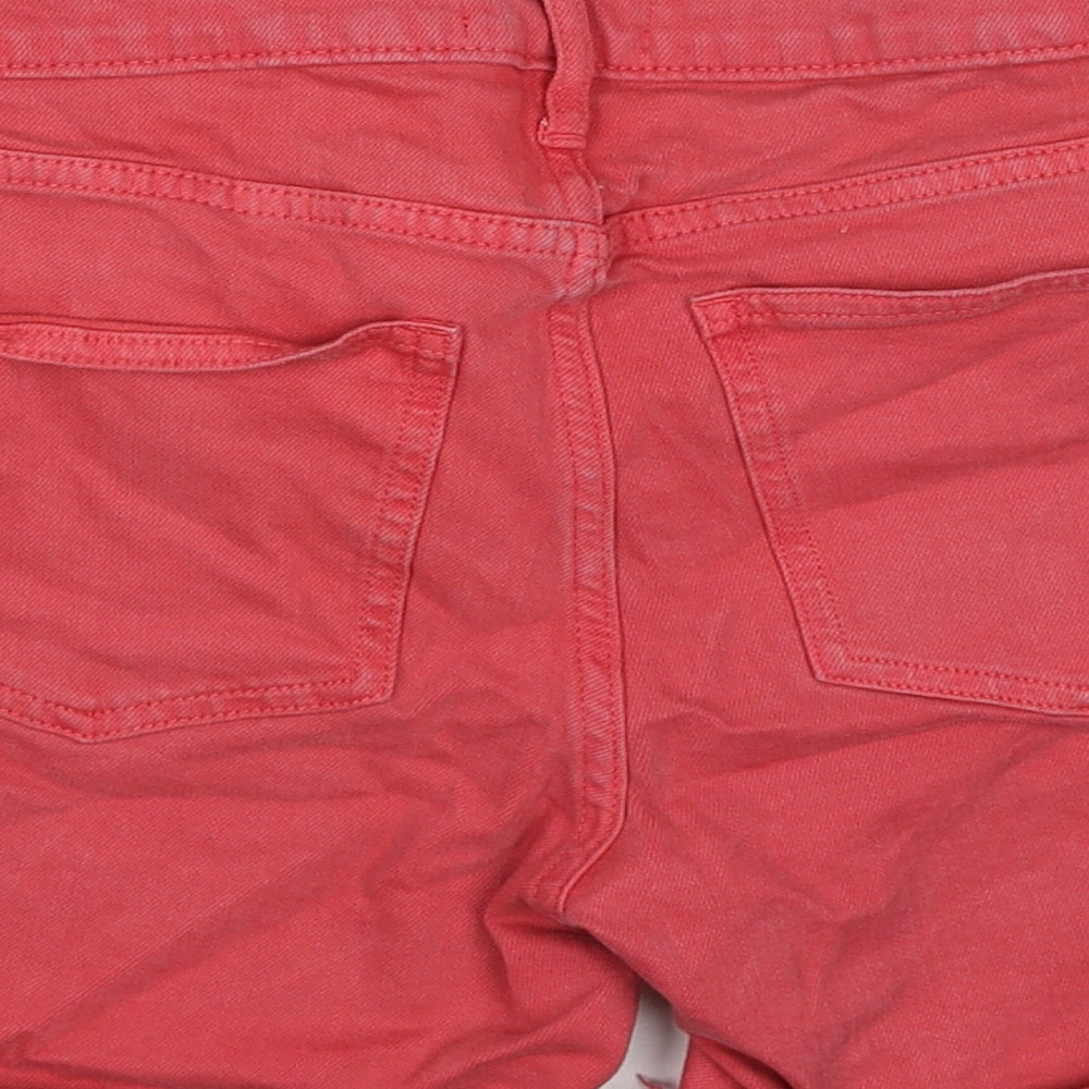 Gap Womens Pink Cotton Chino Shorts Size 26 in Regular Zip