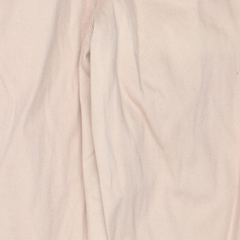 Missguided Womens Beige Cotton Mom Jeans Size 12 Regular Zip