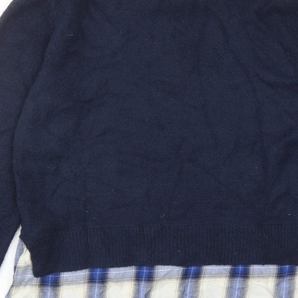 Womens UK Size S Oasis Blue Pullover Jumper