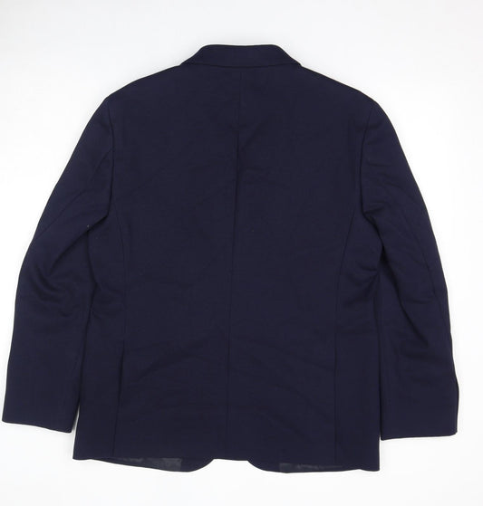 Mens UK Size 42 Marks and Spencer Regular Blue Suit Jacket