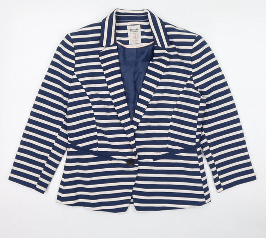 Womens UK Size M Bershka Blue Jacket