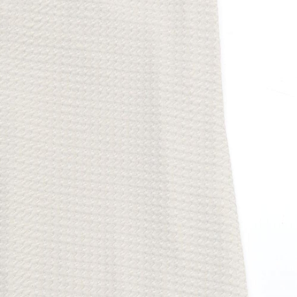 PRETTYLITTLETHING Womens Beige Polyester A-Line Size 8 Off the Shoulder Pullover