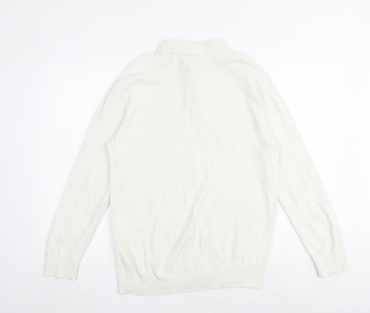 Mens UK Size S H&M Beige Pullover Jumper