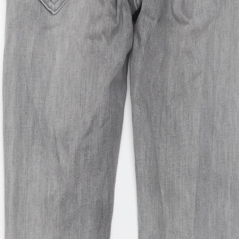 Mavi Mens Grey Cotton Straight Jeans Size 30 in L29 in Regular Button