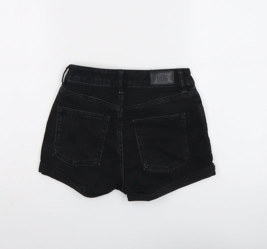 BDG Womens Black Cotton Hot Pants Shorts Size 26 in L3 in Regular Button