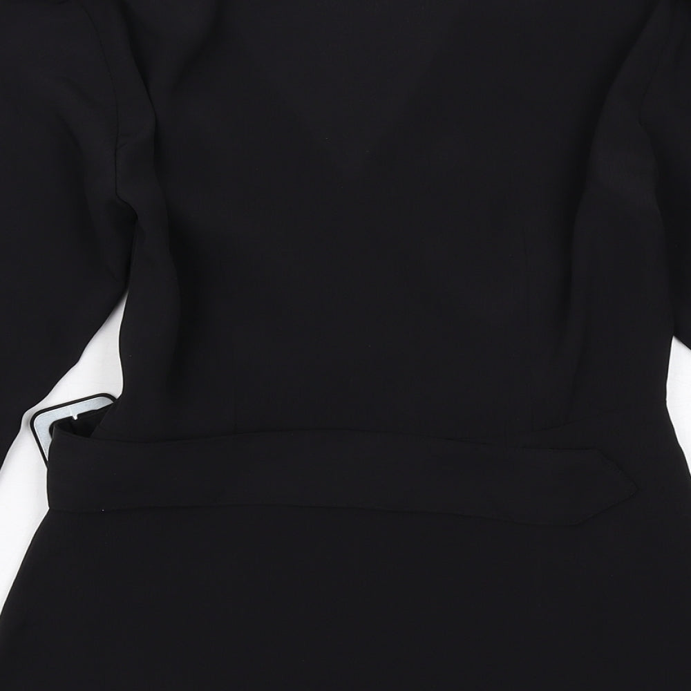 Womens UK Size 6 Topshop Black Basic Blouse