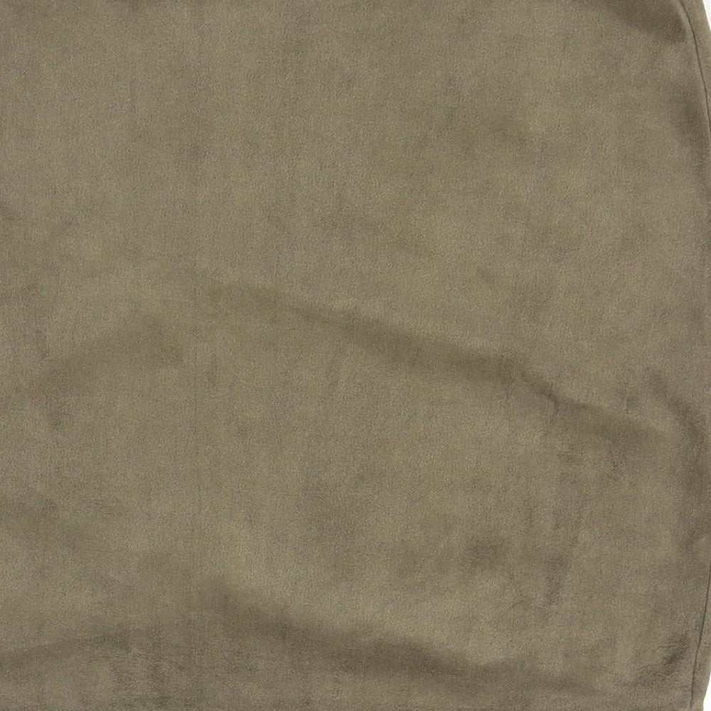 Missguided Womens Green Polyester Bandage Skirt Size 10 Zip