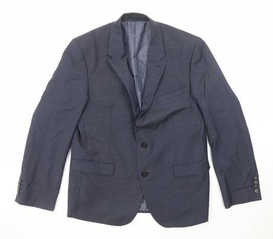 Mens UK Size 42 Autograph Regular Blue Suit Jacket
