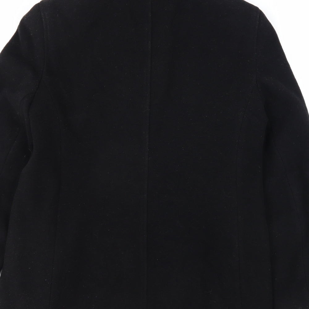 Womens UK Size 12 NuAge Black Overcoat