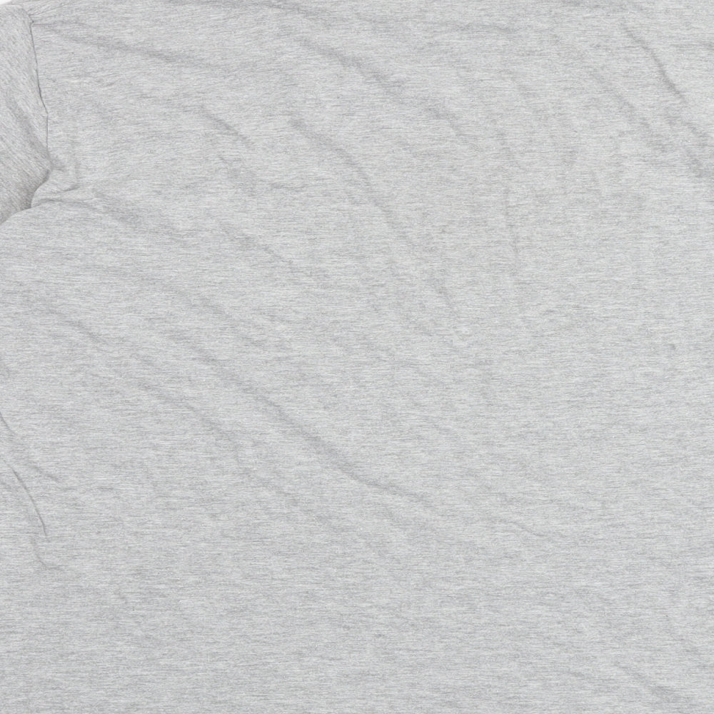 I SAW IT FIRST Womens Grey Polyester Basic T-Shirt Size M Round Neck - Malibu Bay Athletic