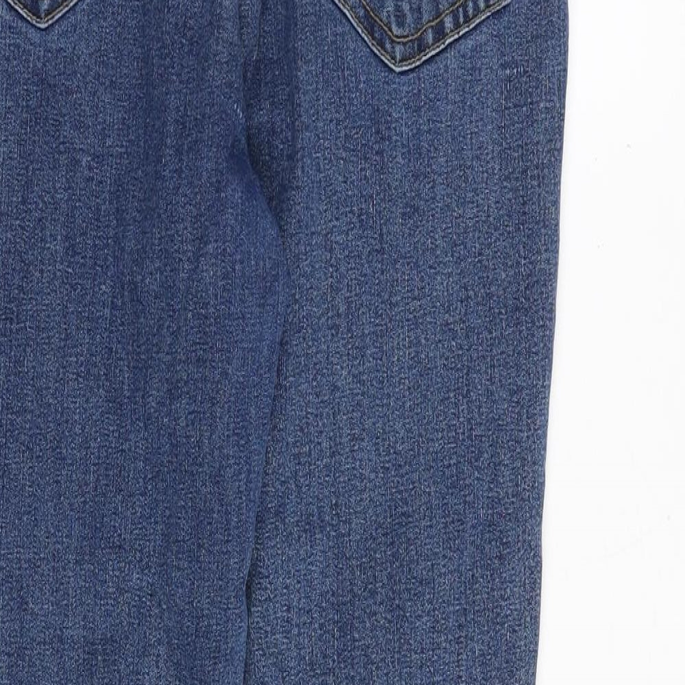 Dont think twice Womens Blue Cotton Skinny Jeans Size 12 Slim Zip