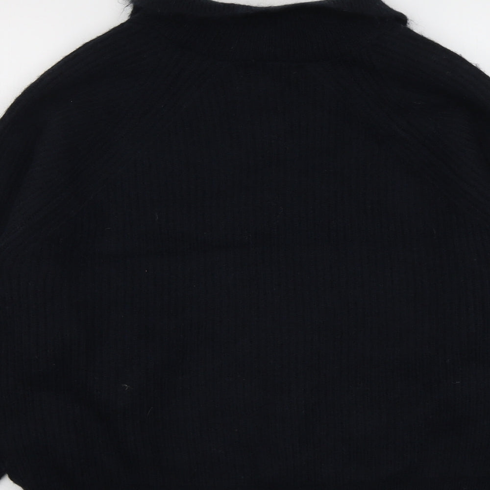 Womens UK Size L Marks and Spencer Blue Henley Jumper