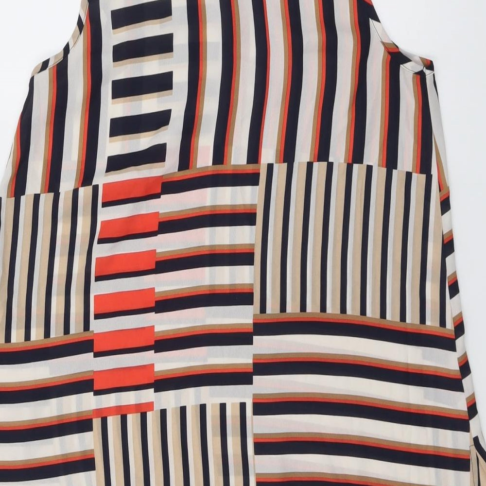 Womens UK Size 10 Dorothy Perkins Multicoloured Basic Blouse