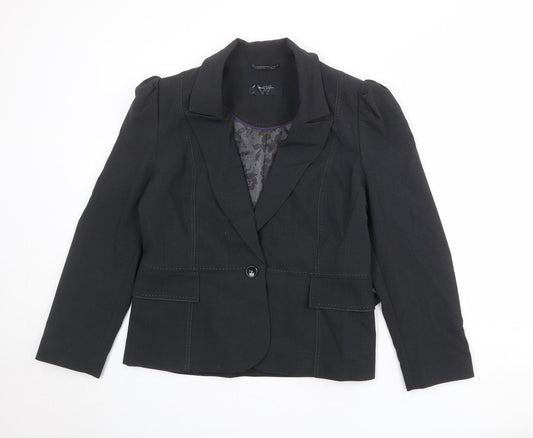 Womens UK Size 16 BHS Regular Grey Blazer