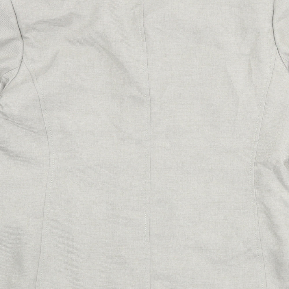 Debenhams Womens Grey Polyester Jacket Blazer Size 14