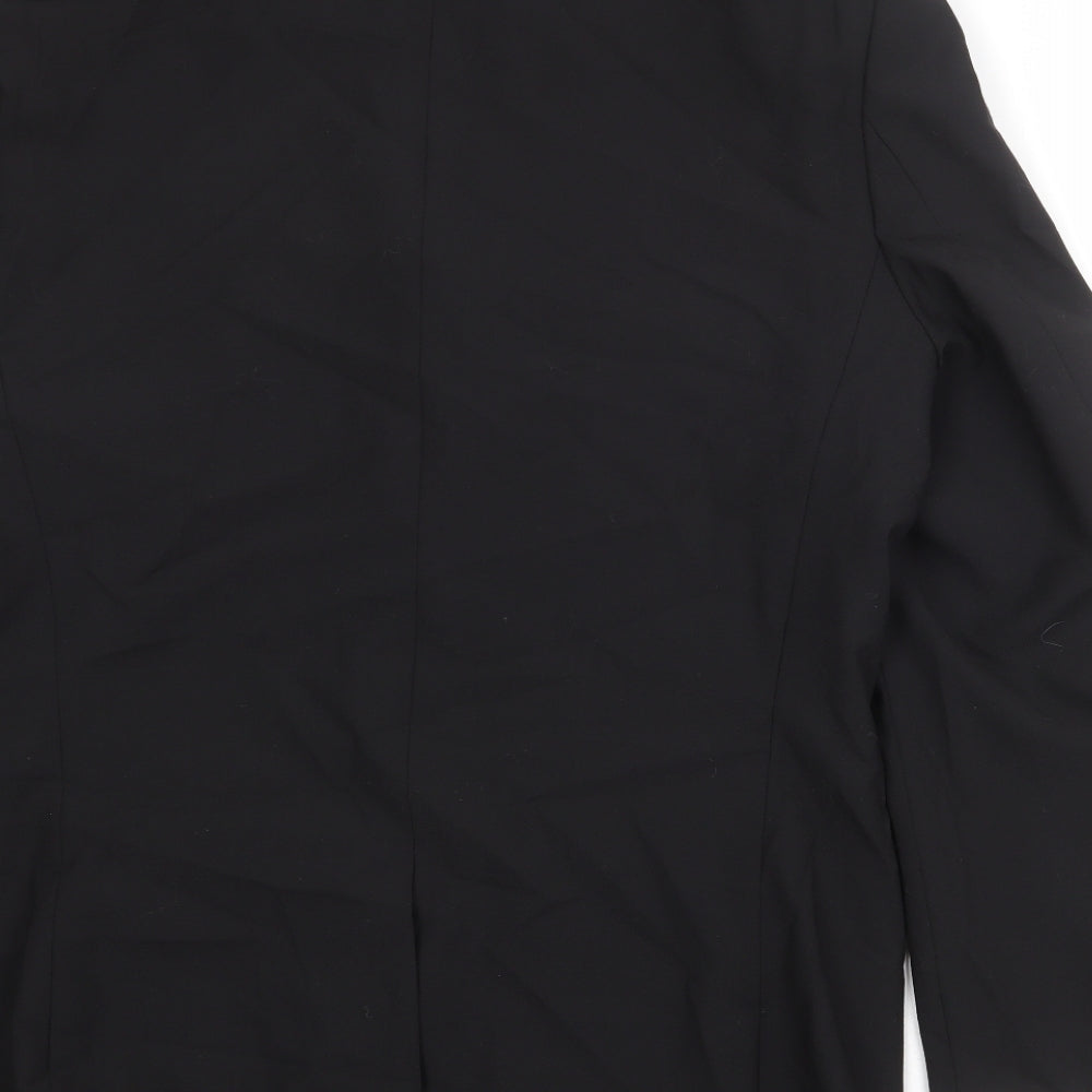 Mens UK Size 42 River Island Regular Black Suit Jacket