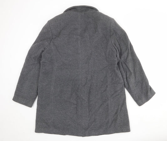 Basler Womens Grey Wool Overcoat Size 18