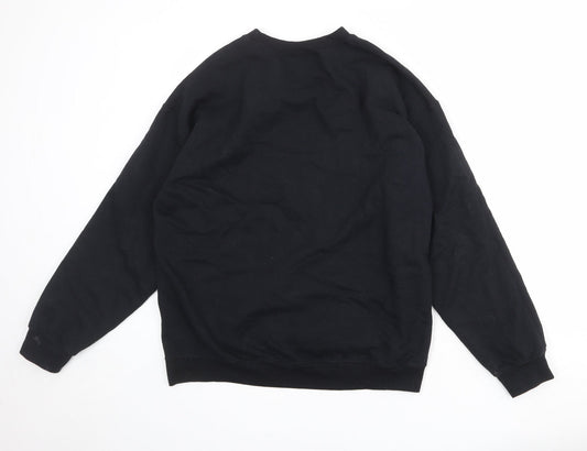 Womens UK Size M ASOS Black Pullover Sweatshirt