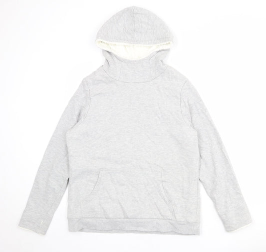 Womens UK Size L Crane Grey Pullover Hoodie