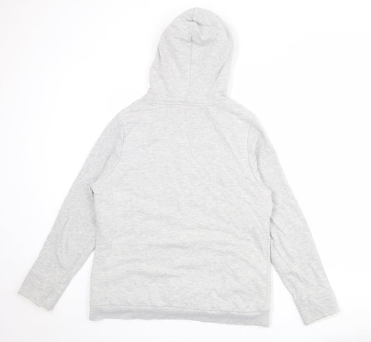 Crane Womens Grey Cotton Pullover Hoodie Size L Pullover