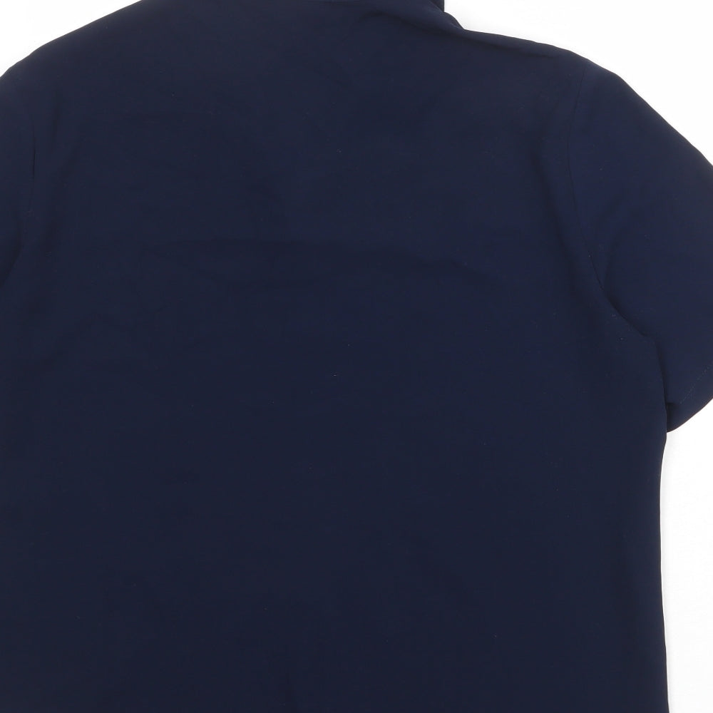 Womens UK Size 16 Fosby Blue Basic Button-Up