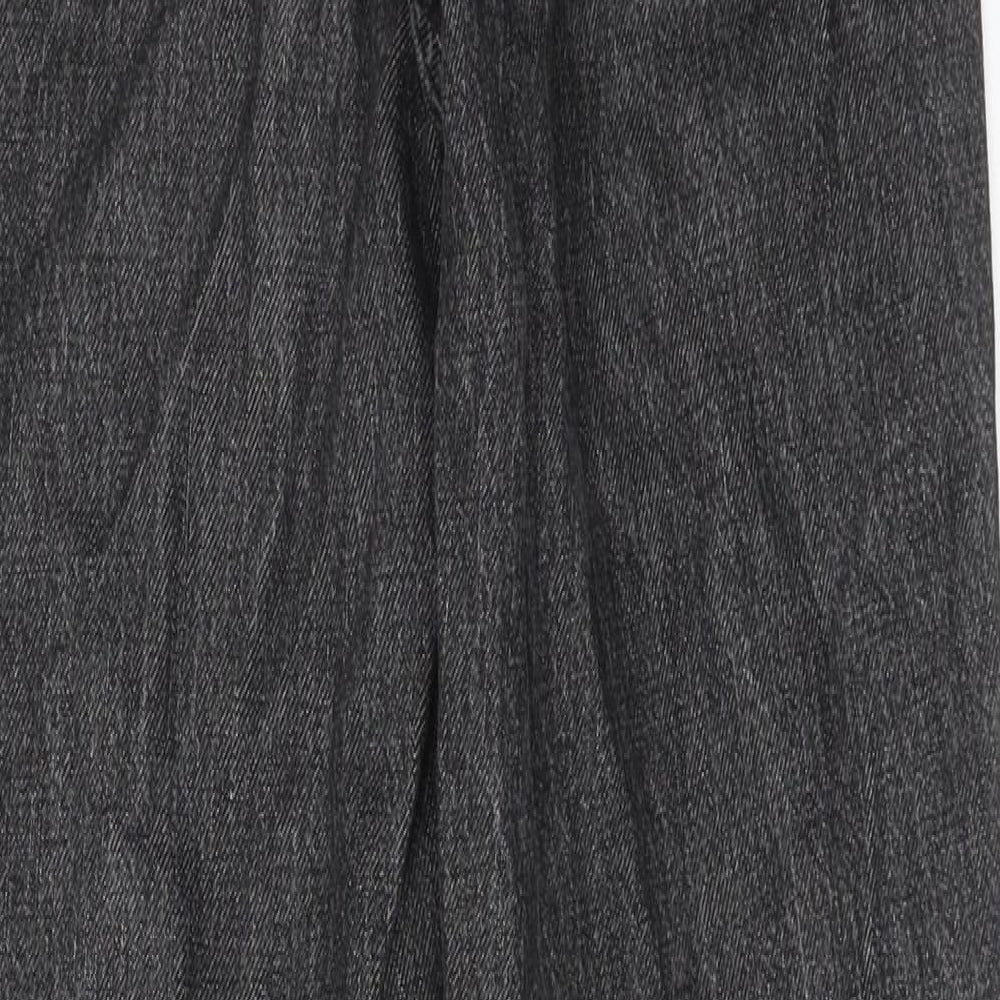 Topshop Womens Grey Cotton Mom Jeans Size 25 in L32 in Regular Zip