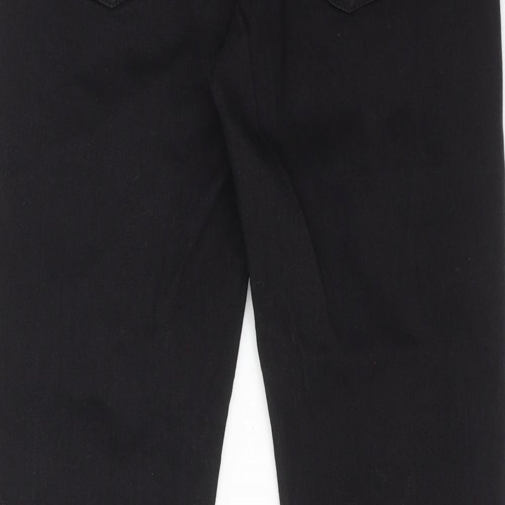 Alisa Sonya Womens Black Cotton Skinny Jeans Size 12 Regular Zip