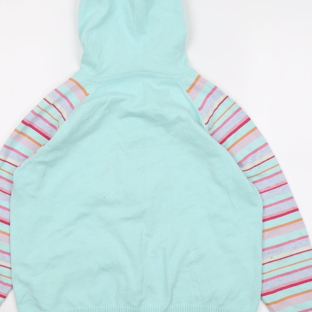 Womens UK Size 12 Marks and Spencer Green Full Zip Jumper