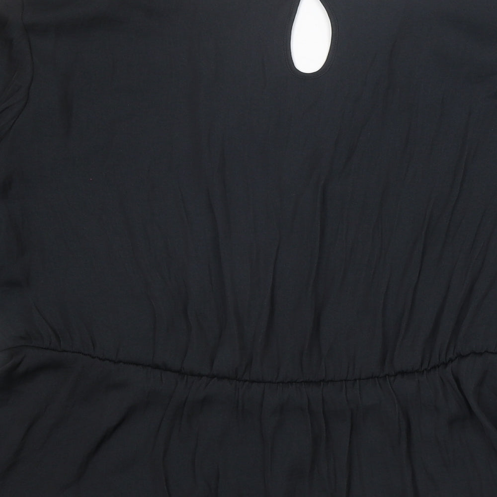 Womens UK Size 20 Marks and Spencer Black Basic Blouse