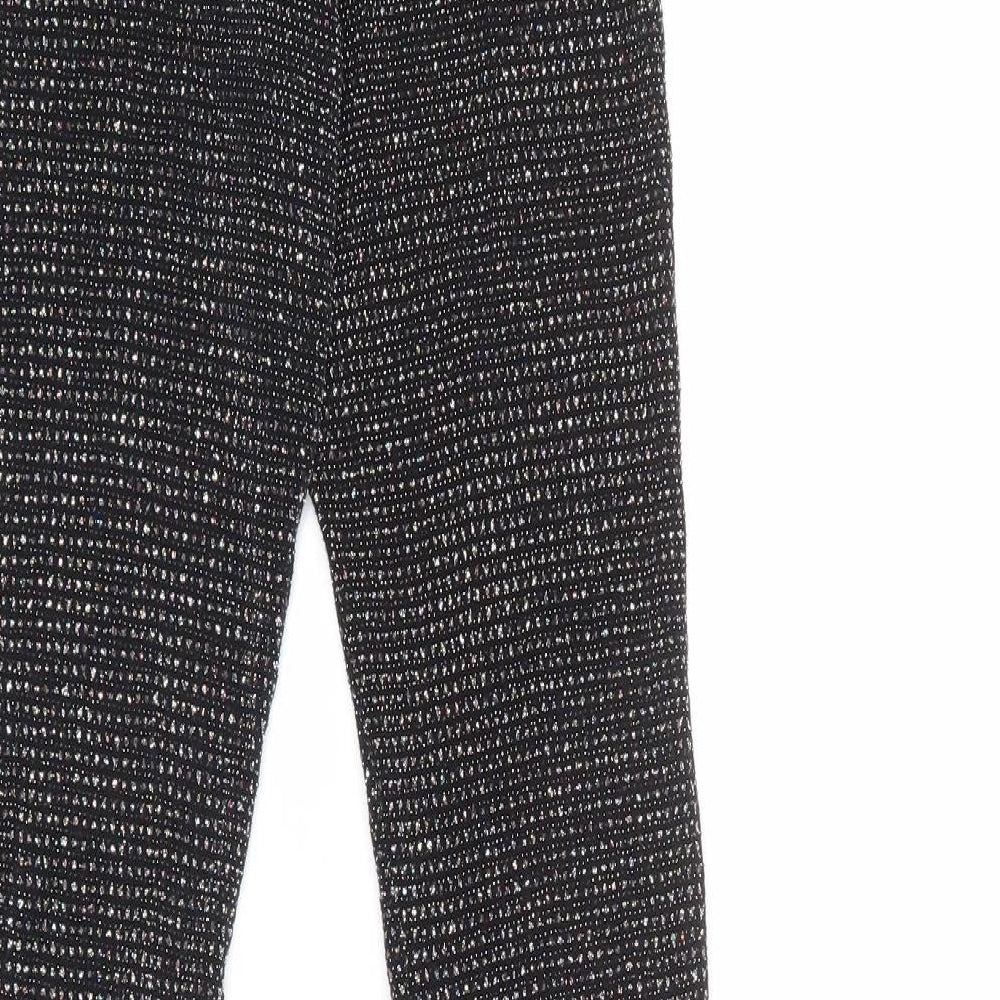 Urban Outfitters Womens Black Polyester Jogger Trousers Size 2XS Regular