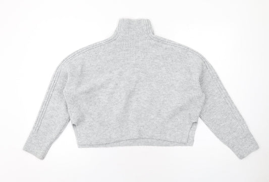 Womens UK Size M Topshop Grey Pullover Jumper