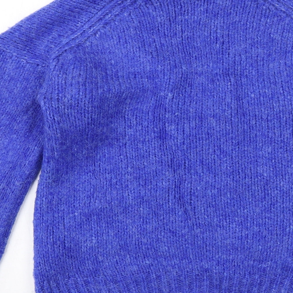 Womens UK Size S Zara Blue Pullover Jumper
