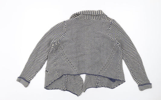 Womens UK Size 14 Indigo Blue Cardigan Jumper