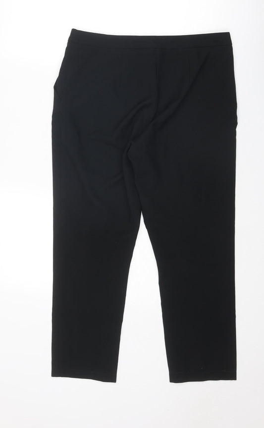 Womens UK Size 12 ASOS Regular Fit Black Trousers