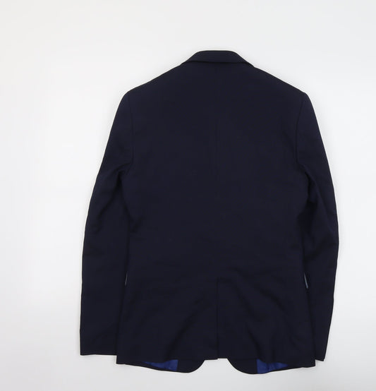 Mens UK Size 34 Burton Regular Blue Suit Jacket