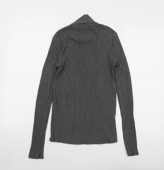 Womens UK Size M Mango Grey Pullover Jumper