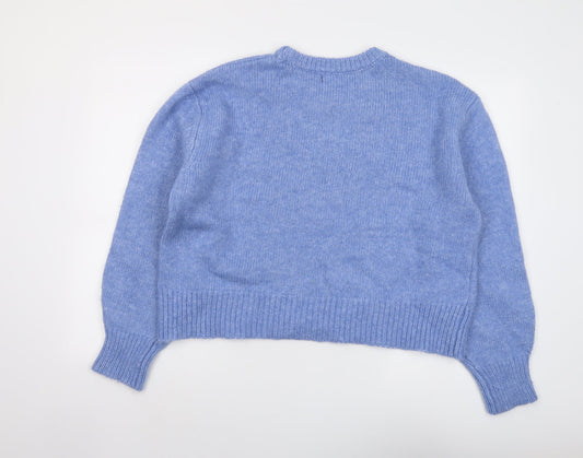 Womens UK Size L Marks and Spencer Blue Pullover Jumper