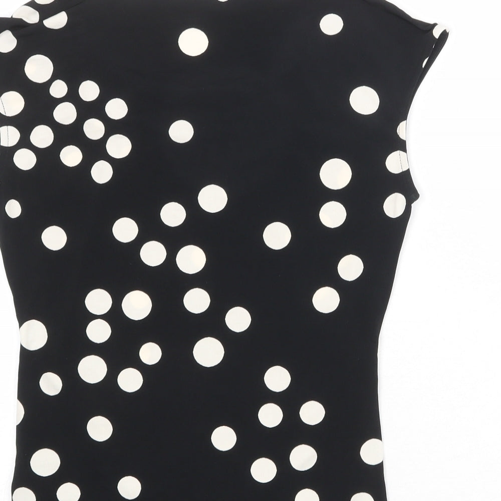 Womens UK Size 8 Principles Black Basic T-Shirt