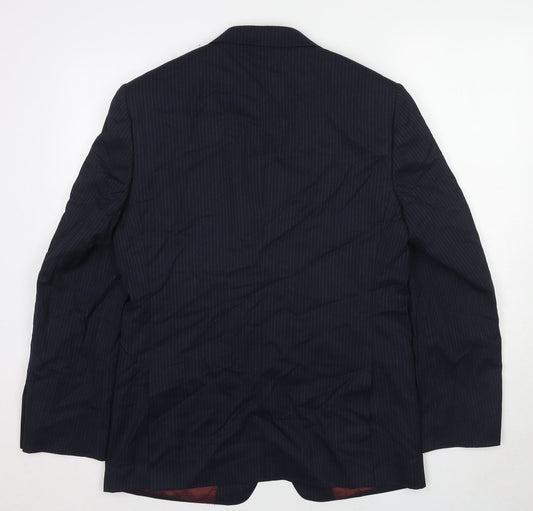 Mens UK Size 38 Marks and Spencer Regular Blue Suit Jacket